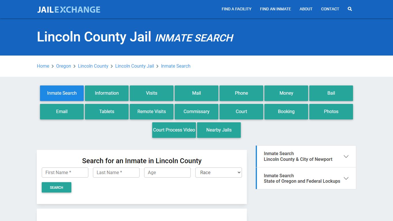 Lincoln County Jail, OR Inmate Search: Roster & Mugshots